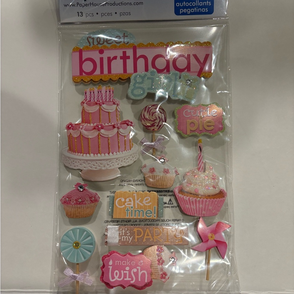 Paper House 3 D Stickers Pick 2